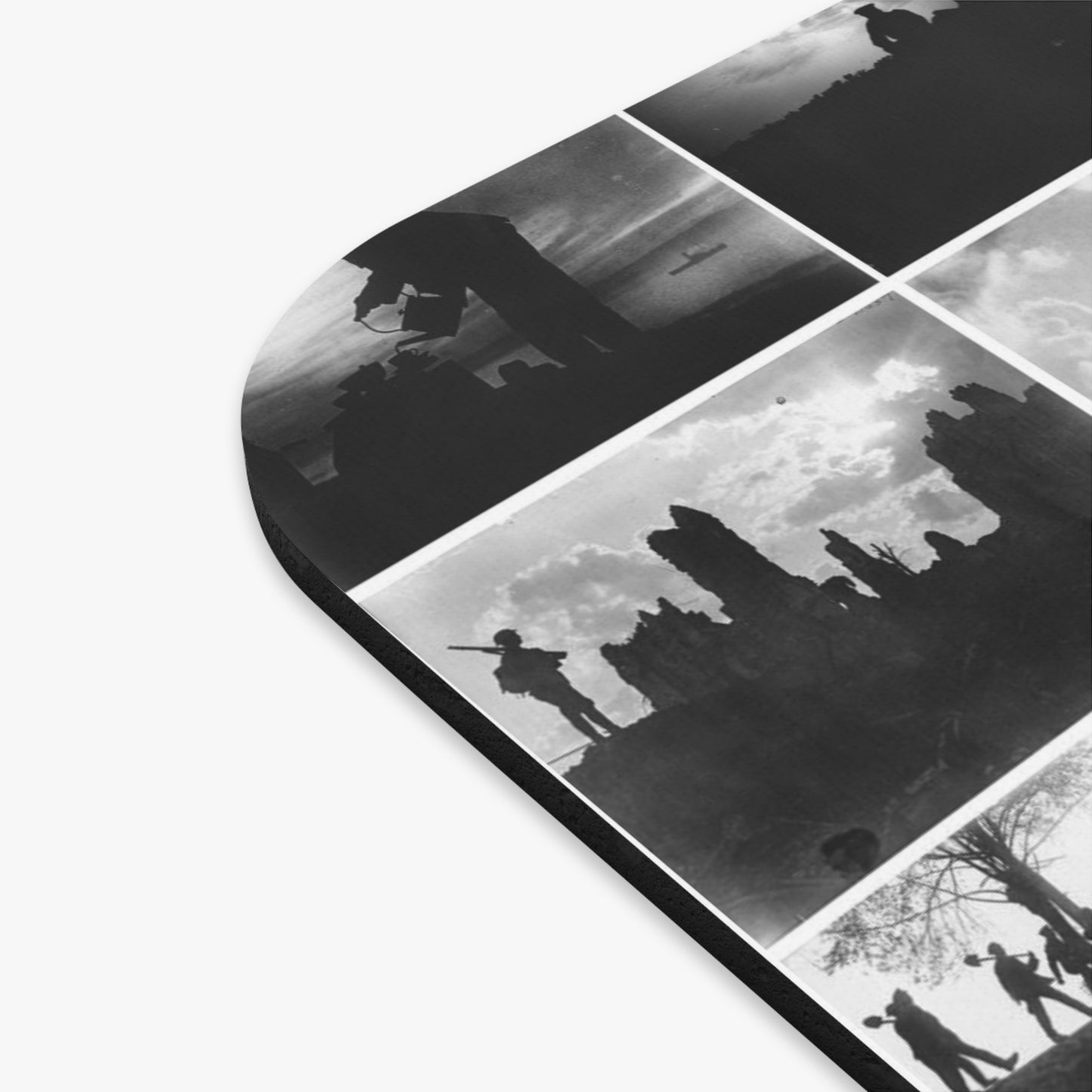 Mouse Pad - British photographer Ernest Brooks was famous for this style of Silhouette photos. He was the first official photographer of WWI.